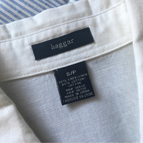 Classic White Linen/Cotton Shirt - Picture 4 of 7